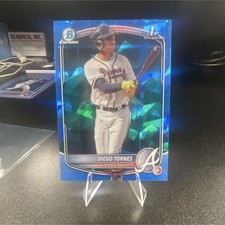 Topps 2025 Bowman Chrome Sapphire Diego Tornes Atlanta Braves Prospect #BCP-214