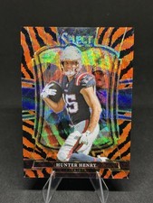 2025 Select - Premier Level #180 - Hunter Henry Tiger Prizm SSP - Patriots🐅