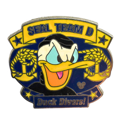 DLR Disney Donald Duck Seal Team D Duck Divers Armed Forces Trading Pin DC2S10