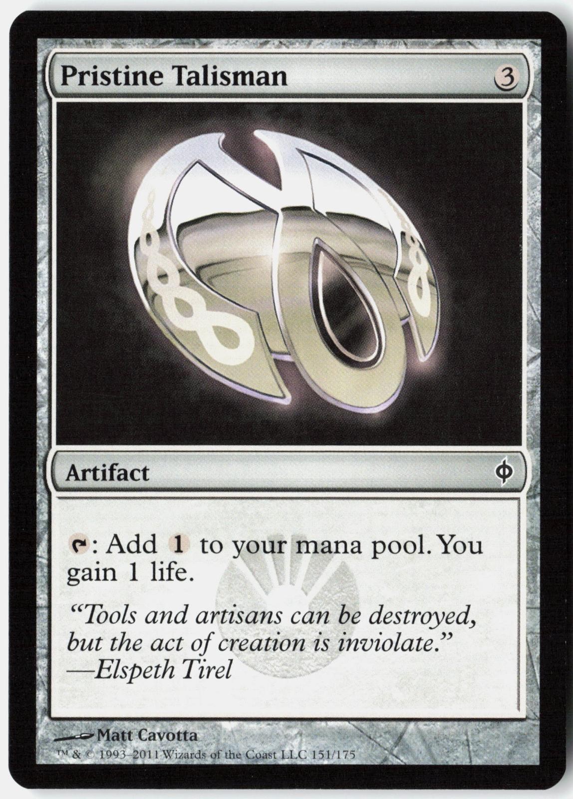 Pristine Talisman 151 Common New Phyrexia Magic: The Gathering Near Mint