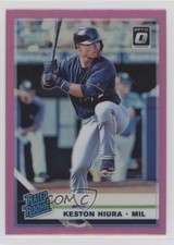 2019 Panini Donruss Optic Rated Rookies Pink Prizm Keston Hiura #93 0c2