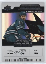 2022 Upper Deck Credentials Debut Ticket Access /999 Tier 1 Nick Cicek #132 1u0u