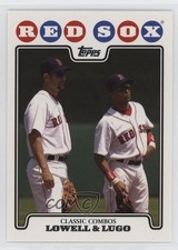 2008 Topps Boston Red Sox Gift Set Classic Combos Mike Lowell Julio Lugo & 0h1