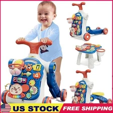 5 in 1 Baby Push Walk Activity Center Learning Scooter Motorbike Infant Toy US