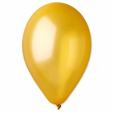 10 BALLONS LATEX BIO 33CM OR MÉTAL
