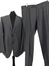 Alfred Brown Marks & Spencer Suit Grey Wool 2 Piece 42C 40W 29L wool mohair Mens