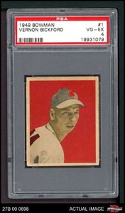 1949 Bowman #1 Vern Bickford Braves PSA 4 - VG/EX