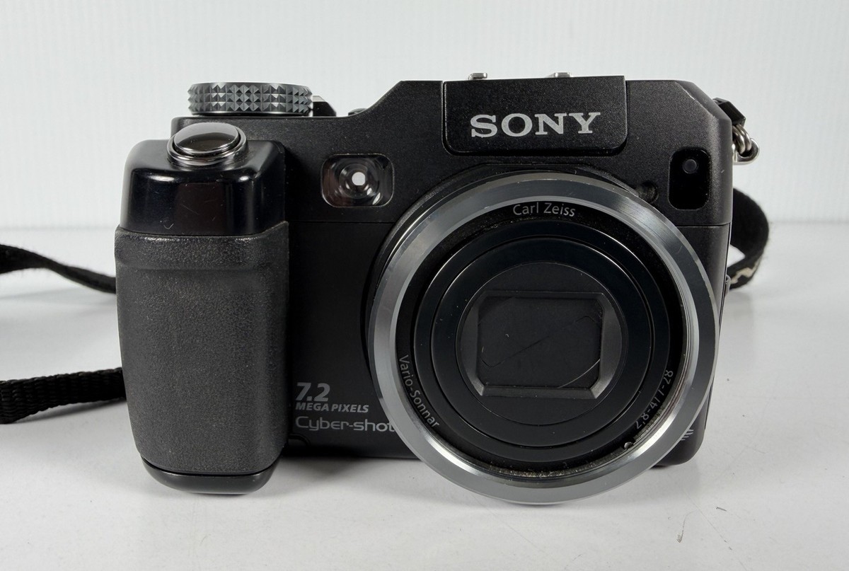 Sony Cyber-shot DSC-V3 7.2MP Digital Camera - Black - Tested Works