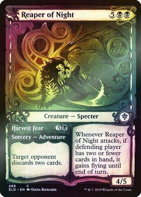 Reaper of Night (Showcase) Throne of Eldraine #Near Mint FOIL
