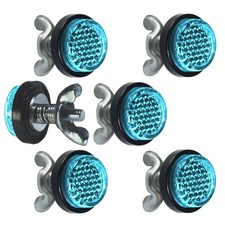 Lordandland Blue Reflector Motorcycle License Plate Bolts And Nuts Lordandland Blue Reflector Motorcycle License Plate Bolts And Nuts