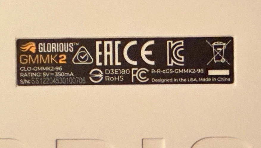 Glorious GMMK 2 Full Size Gaming Keyboard Tastatur (96%) Keyboard | weiß Cherry - Bild 2 von 2