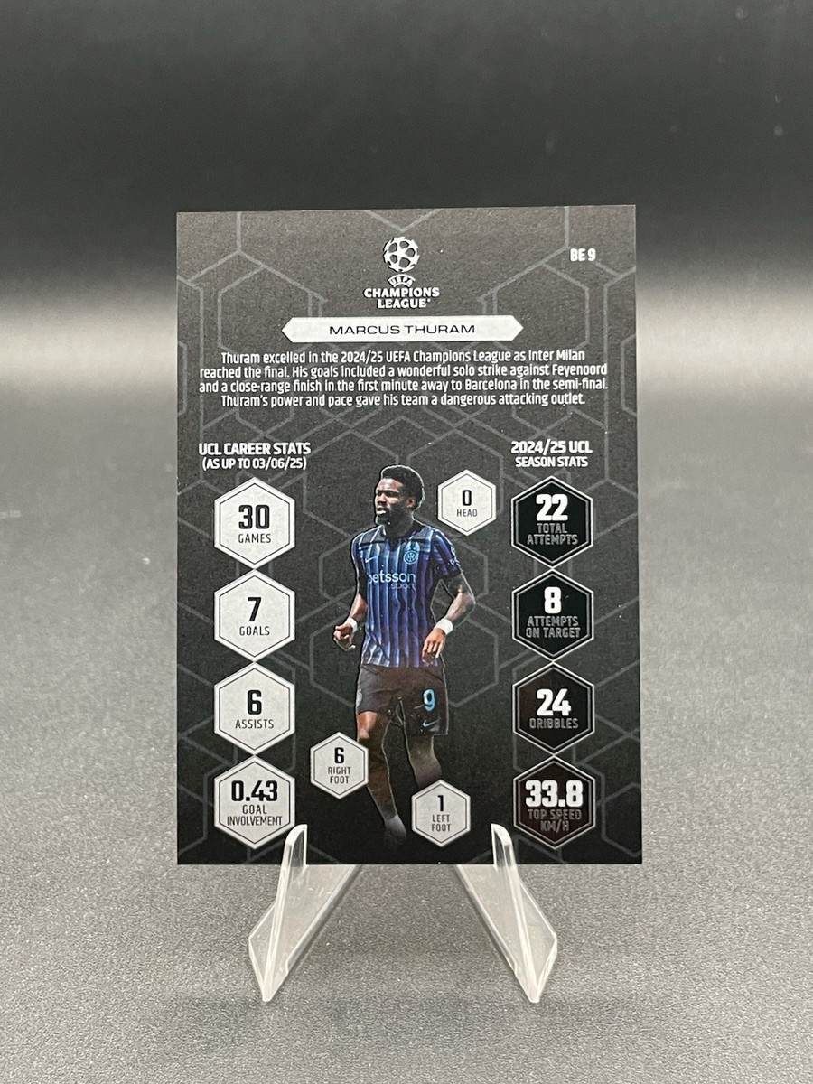 Topps Match Attax 2024/25 Uefa Champions Marcus Thuram Limited Edition LE 20