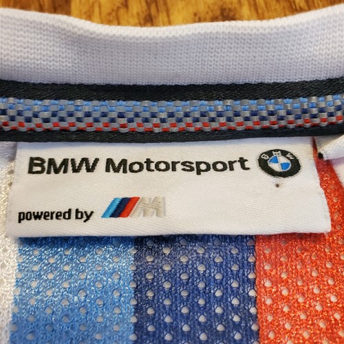 BMW Motorsport Shirt Men XL White Racing Graphic Tee Powered by M Logo Car - Picture 4 of 9