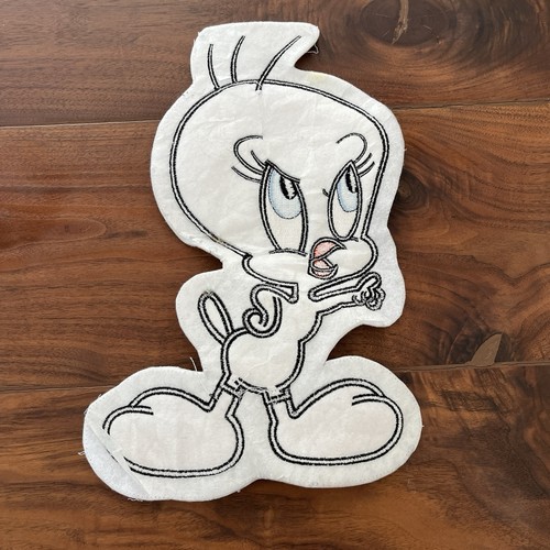 Vintage Looney Tunes Tweety Bird Cartoon Embroidered Sew on Felt Patch - Picture 4 of 6