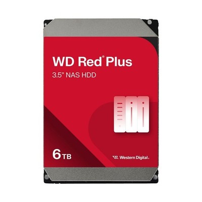 WD Red Plus WD60EFPX NAS HDD - 6 TB 5400 rpm 256 MB 3,5 Zoll SATA 6 Gbit/s CMR
