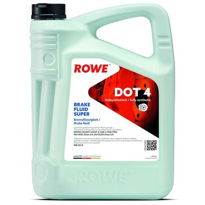 5L KANISTER ROWE HIGHTEC BRAKE FLUID SUPER DOT 4 (25102) BREMSFLÜSSIGKEIT FMVSS