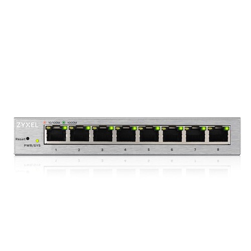 Zyxel 8-Port Gigabit Web Managed Switch, Lifetime Garantie - 第 1/6 張圖片