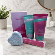Mary Kay Limited Edition 4-Piece Pedicure Set Lotion Scrub Pumice Stone File