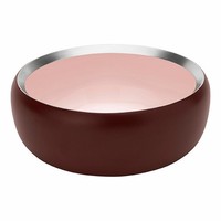 Stelton Schale Ora, Dekoschale, SchäLchen, Edelstahl, Warm Maroon, Powder, 15 Cm