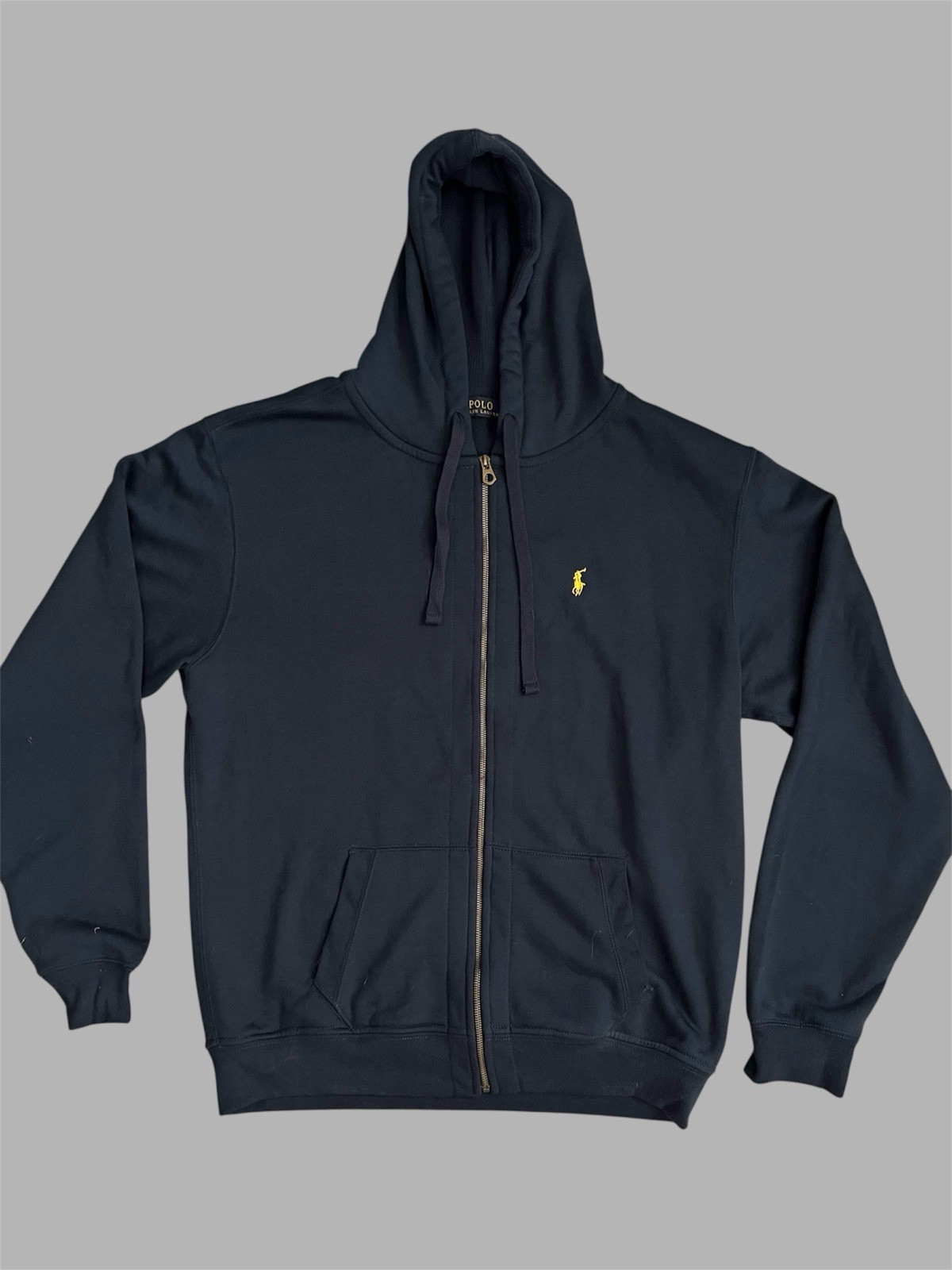 Polo Ralph Lauren Felpa con Cappuccio Uomo 4XLBlue Felpa con Zip Completa Giallo Pony