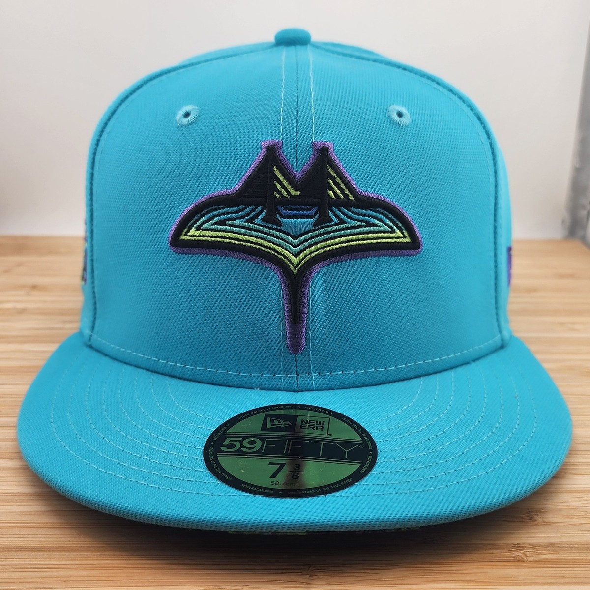 Tampa Bay Rays Fitted Hat, Aqua Blue City Connect, New Era 5950