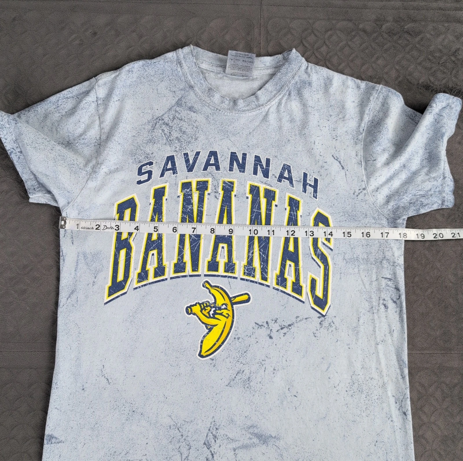 Savannah Bananas Baseball T Shirt Blue Tie Dye Short Sleeve Women Small - thumbnail 5