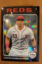2024 Topps Heritage - Christian Encarnacion-Strand #182  Blk Refractor /75 (RC)