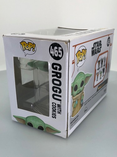 Funko POP! Figura de vinilo Star Wars The Mandalorian Grogu with Cookie #465 dañada - Imagen 5 de 14