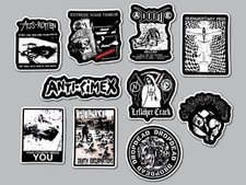 Crust Punk Vinyl Sticker Lot 10 Stickers SET 25 anarcho grindcore hardcore oi
