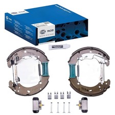 HELLA BREMSBACKEN-SATZ HINTERACHSE passend für FIAT BRAVA BRAVO IDEA MAREA