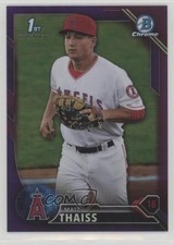 2016 Bowman Draft Chrome Picks Purple Refractor 243/250 Matt Thaiss #BDC-110 0f8