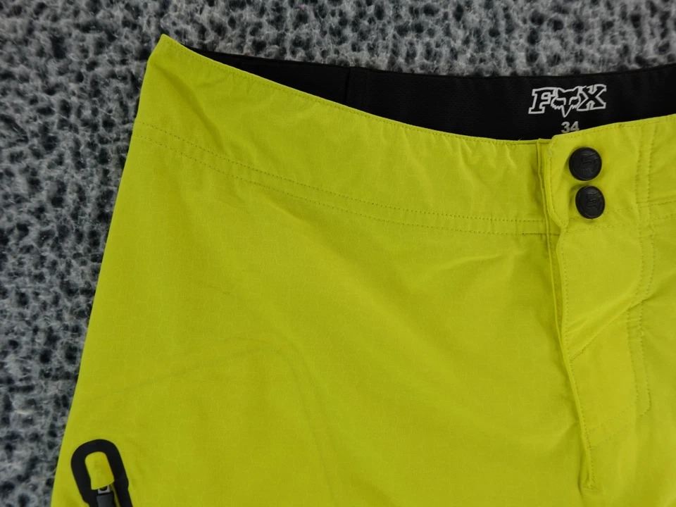 Pantalones Cortos Fox Racing Attack Q4 CW Verde Ácido 34 MTB Foto 2 de 4