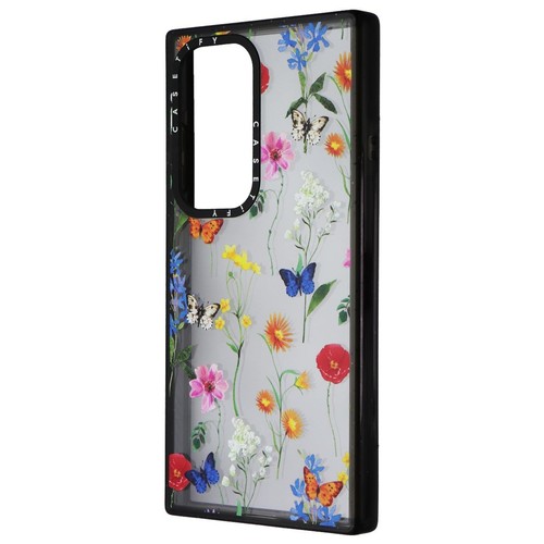 Custodia CASETiFY Ultra Impact Per IPhone 14 Plus | Fiori Primaverili, Nero Lucido, Protezione Cadute 3,5 M, Tecnologia EcoShock, Riciclabile