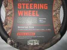 Mossy Oak Premium Camo Steering Wheel Cover 14.5 - 15.5 Universal- White Lette Mossy Oak Premium Camo Steering Wheel Cover 14.5 - 15.5 Universal- White Lette