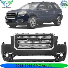 Front Bumper Cover Fascia & Grille Assembly Kit For 2013-2016 GMC Acadia