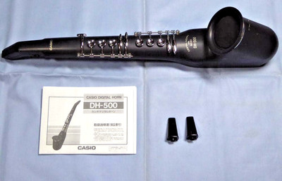 Casio DH-500 Digital Horn Wind Controller Electronic Saxophone Working - JAPAN