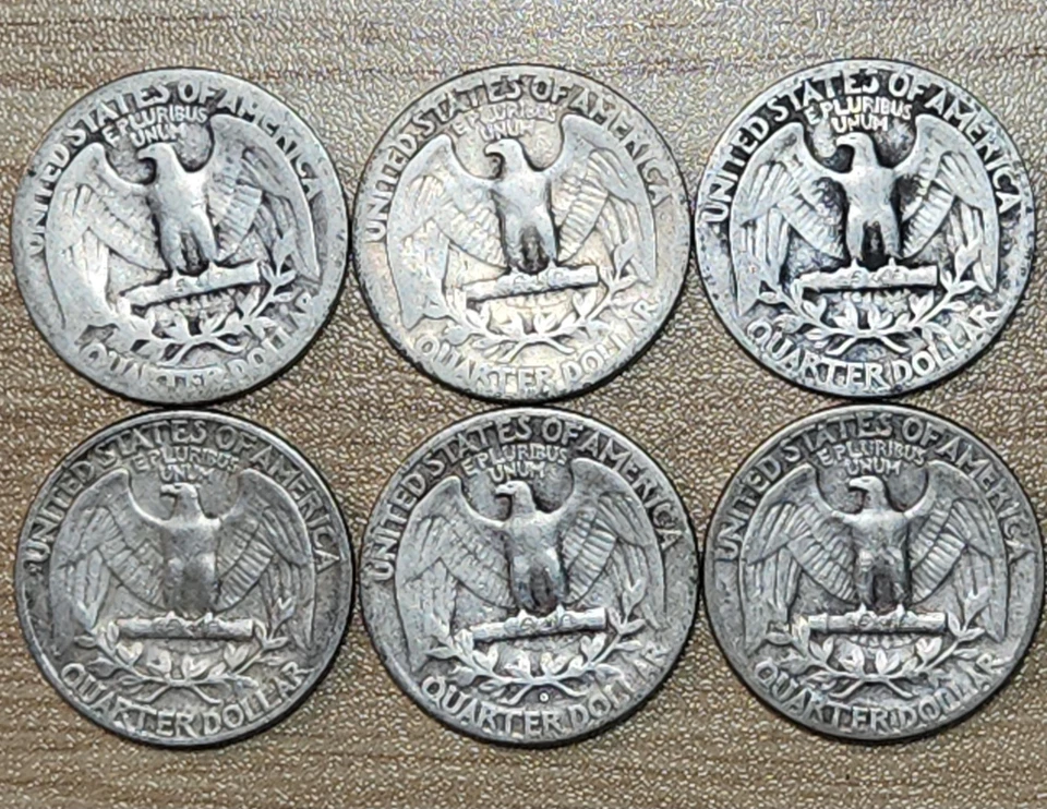 1940's P & D Silver Quarters, 5 coin lot - 90% Silver, Perfect 4 Albums, Q405z - Image 2 of 2