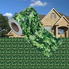 WALPLUS Green PVC Garden Privacy Screen Fence 35 x 0.19 m Wind Sun Protection