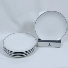 Set of 5 US Airways Wessco Inflight Plates 8 1/4" White Restaurant Ware Dishes