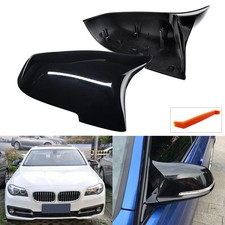 1 Paar Schwarz Au�enSpiegelkappen F�r BMW BMW 5er GT F07 LCI,7er F01 / F02 LCI