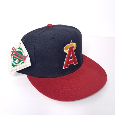 #ad #ad Vintage 90s California Angels Hat New Era Diamond Pro Model 7 Wool USA $29.97