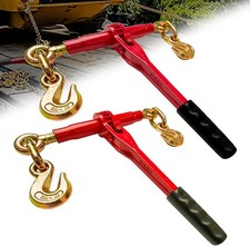 Ratchet Chain Binders 3/8'' - 1/2'' | 2-Pack Load - 1/2'', 2 - Pack 