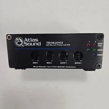 Atlas Sound 2X2 Mic/Line Preamp and VCA - TSD-ML22VCA / USED - FREE SHIPPING