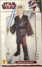 Boys Sz Large Star Wars Anakin Skywalker Jedi Halloween Costume New MISSING BELT
