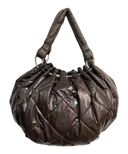 MONCLER                    SOPHIE quilted tote bag brown