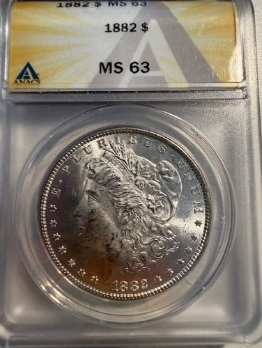 MS63 1882 MORGAN DOLLAR