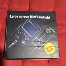 Large Screen Mini Handheld Game Console Blue/Black, TV Out, Rechargeable