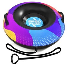 Snow Tube,48 Inch Big Heavy-Duty Inflatable Snow Sled with Premium Colorful