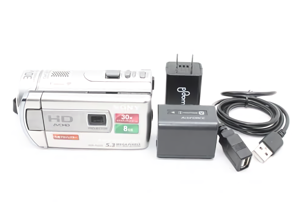 SONY HDR-PJ210 Handycam Compact Digital Video Camera Silver Used