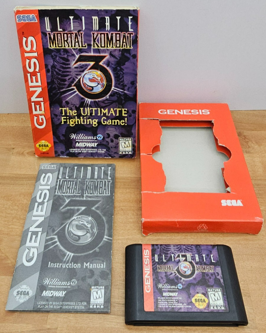 Ultimate Mortal Kombat 3 (Sega Genesis) in Box w/ Manual | eBay